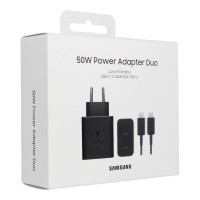  Lādētājs Samsung EP-T5020XBEGEU 50W + USB-C kabelis black 